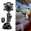 Car Universal Overhead Camera Suction Cup Phone Holder, Short Style with Bluetooth Remote Control - Car Holders by PMC TechLife | Online Shopping South Africa | PMC TechLife | Buy Now Pay Later Mobicred