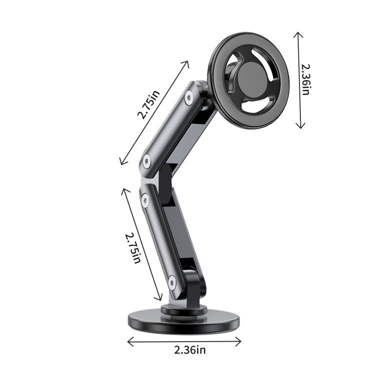 LK-CDD13 Car Multi-angle Adjustable MagSafe Magnetic Holder (Black)