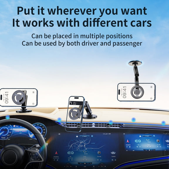 LK-CDD13 Car Multi-angle Adjustable MagSafe Magnetic Holder (Black)