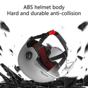 BY-1292 Unisex Motorcycle Frosted Protective Short Mirror Half Helmet (White)