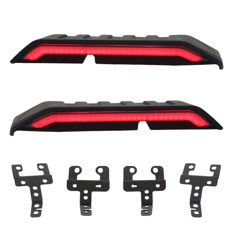 Car Modified Segmented Rear Wing Spoiler with Light for Jeep Wrangler JL 2018+, EU Version