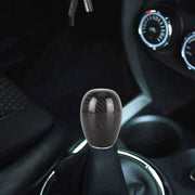Car Carbon Fiber Pattern Gear Shift Knob Short Style Duck Egg Type Automatic Gear Head (Black)