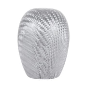 Car Carbon Fiber Pattern Gear Shift Knob Short Style Duck Egg Type Automatic Gear Head (Silver)