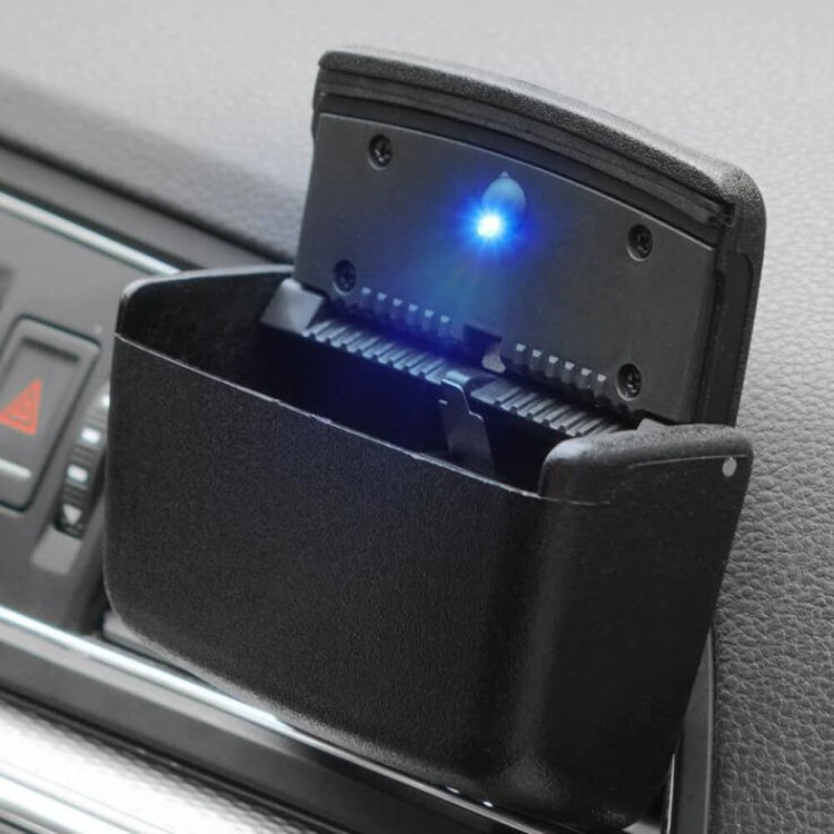 HT-0188 Car Air Outlet Ashtray Storage Box Auto Side Door Hanging Garbage Glove Box (Grey)