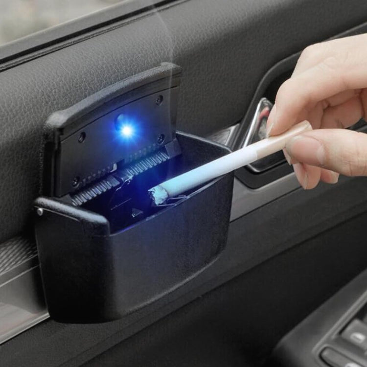 HT-0188 Car Air Outlet Ashtray Storage Box Auto Side Door Hanging Garbage Glove Box (Grey)