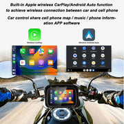 P502M Motorcycles Portable Water-resistant 5 inch Wireless Carplay GPS Navigator