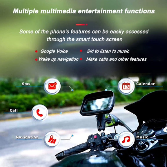 P502M Motorcycles Portable Water-resistant 5 inch Wireless Carplay GPS Navigator