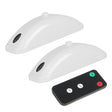 H901 2pcs / Pack Car Remote Pilot Light Warning Light Dual Flash Light (White) - Warning Lights by PMC TechLife | Online Shopping South Africa | PMC TechLife | Buy Now Pay Later Mobicred