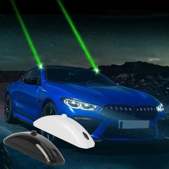 H901 2pcs / Pack Car Remote Pilot Light Warning Light Dual Flash Light (White)