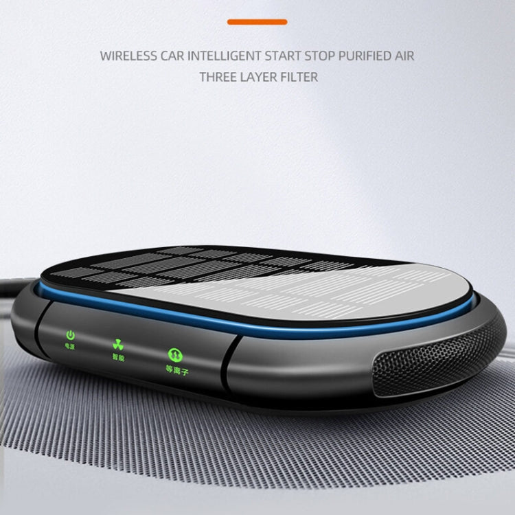 Car Negative Ion Air Purifier with 2 Solid Aromatherapy Sticks (Black)