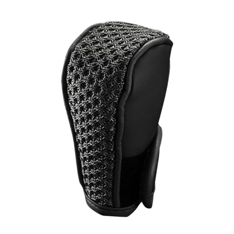 Universal Car PU + Ice Silk Gear Shift Knob Protective Cover (Black)
