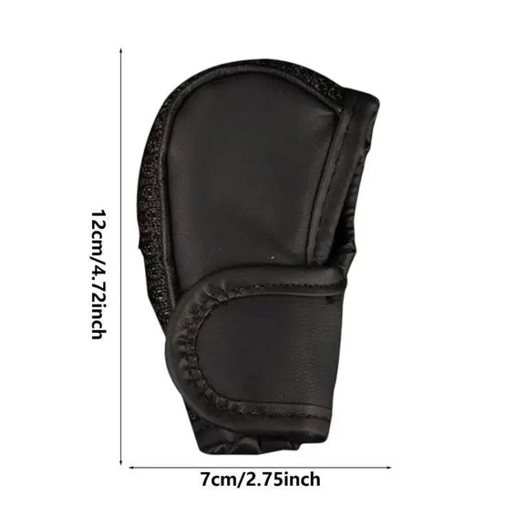 Universal Car PU + Ice Silk Gear Shift Knob Protective Cover (Black)