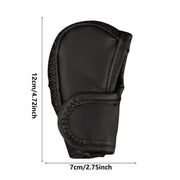 Universal Car PU + Ice Silk Gear Shift Knob Protective Cover (Black)