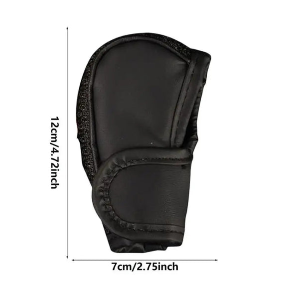 Universal Car PU + Ice Silk Gear Shift Knob Protective Cover (Black)