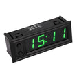 3 in 1 DC5-50V Car High-precision Electronic LED Luminous Clock + Thermometer + Voltmeter (Green) - Clocks & Car Meters by PMC TechLife | Online Shopping South Africa | PMC TechLife | Buy Now Pay Later Mobicred
