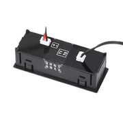 3 in 1 DC5-50V Car High-precision Electronic LED Luminous Clock + Thermometer + Voltmeter (Red)