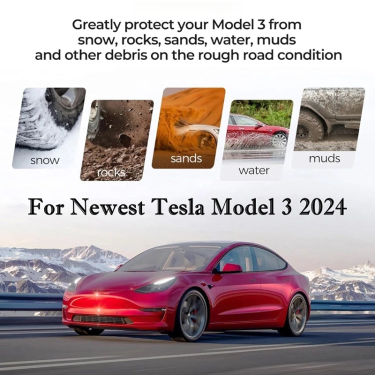 For Tesla Model 3 4 ppcs / Set Car Fenders Mud Flap Modification Accessories