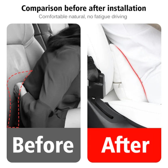 For Tesla Model 3 / Y Car Seat Lumbar Support Pillow (Black)