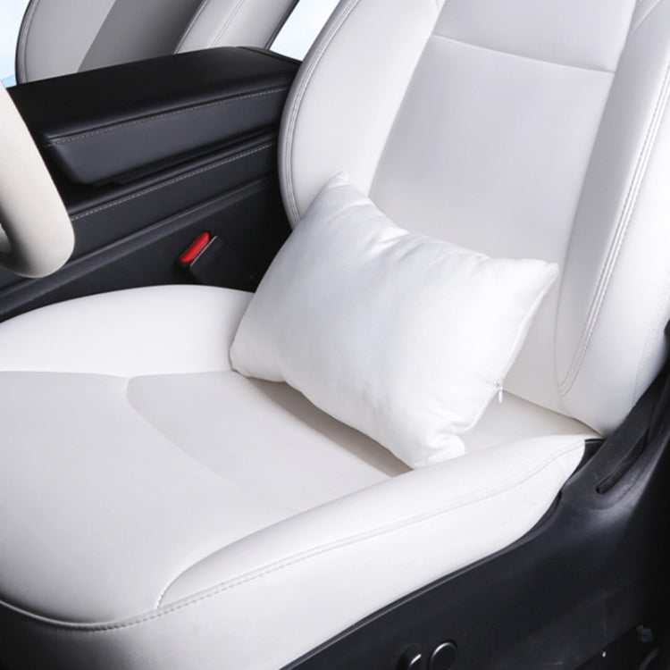 For Tesla Model 3 / Y Car Seat Lumbar Support Pillow (White)