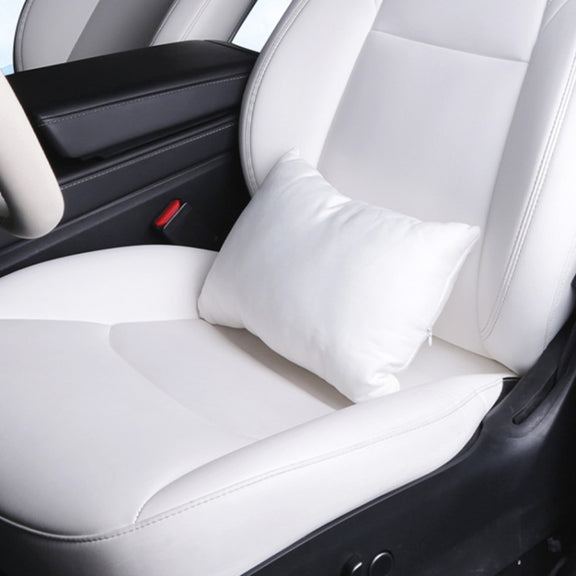 For Tesla Model 3 / Y Car Seat Lumbar Support Pillow (White)