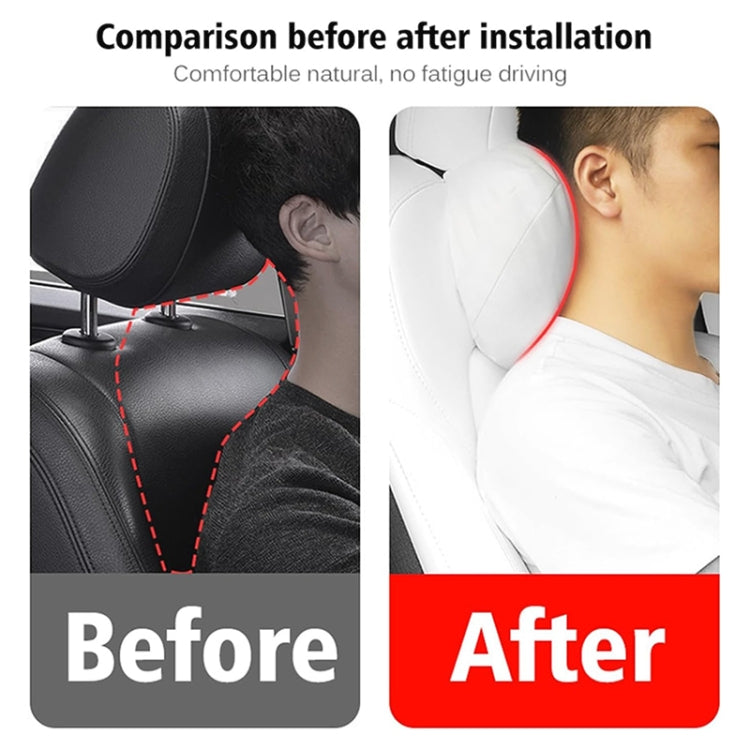 For Tesla Model 3 / Y Car Seat Neck Protector Headrest (White)
