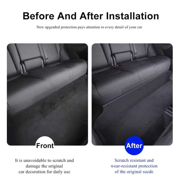 For Tesla Model Y 2pcs / Set Car Rear Seat Lower Protection Panel