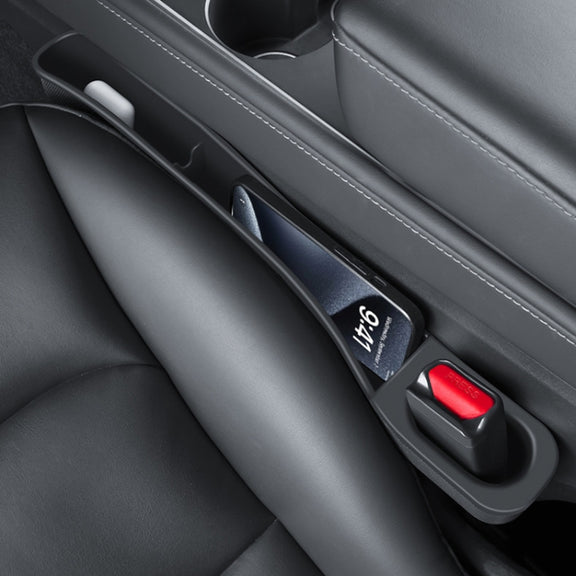 For Tesla Model 3 / Y 2pcs / Set Car Seat Gap Storage Box (Black)
