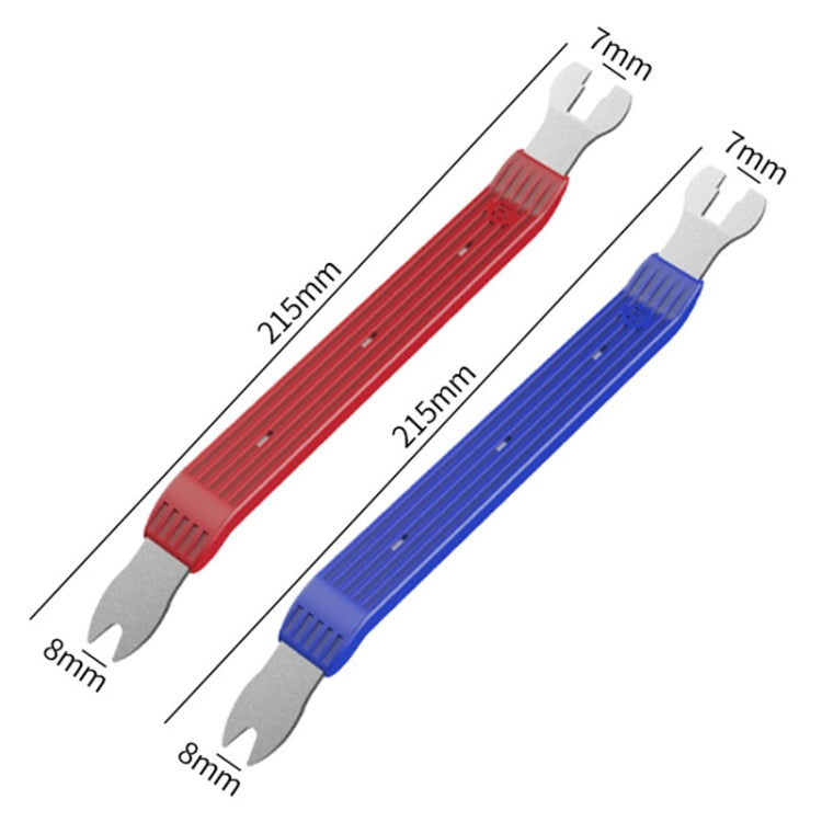 6-8 inch Short Car Door Panel Removal Rubber Buckle Screwdriver (Red)