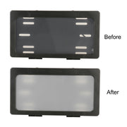 Car Dual Plate Atomized License Plate Frame, US Standard