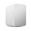8L 37-48W Tempered Glass Panel Car / Home Mini Refrigerator, EU Plug (Silver) - Refrigerators by PMC TechLife | Online Shopping South Africa | PMC TechLife | Buy Now Pay Later Mobicred