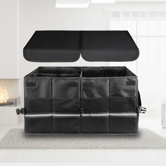 Hard Middle Partition Car Trunk Foldable Storage Box, Size: 58 x 40 x 30cm