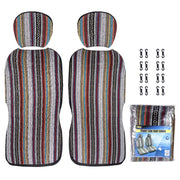TIROL T25941 General Car Ethnic Style Double Front Seat Protective Cover