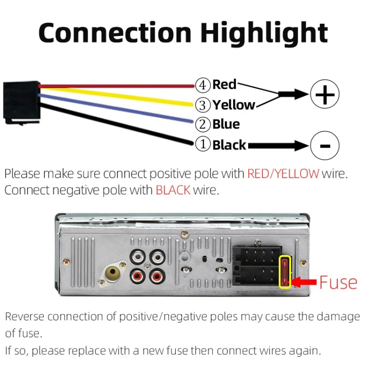 JSD-520 Car Stereo Radio MP3 Audio Player Support Bluetooth Hand-free Calling / FM / USB / SD, EU Plug Version