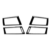 For BMW X5 E70 / X6 E71 2008-2013 Car Side Air Outlet Decorative Sticker, Left and Right Drive Universal(Black)