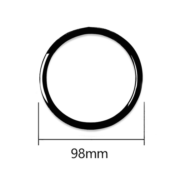 4pcs / Set Car Door Horn Ring Decorative Sticker for BMW X5 E70 2008-2013 / X6 E71 2009-2014, Left and Right Drive Universal(Black)