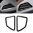 2pcs / Set Car Left Drive Dashboard Air Outlet Frame Decorative Sticker for BMW X5 E70 / X6 E71 2008-2013, Left and Right Drive Universal(Black) - Car Interior Mouldings by PMC TechLife | Online Shopping South Africa | PMC TechLife | Buy Now Pay Later Mobicred