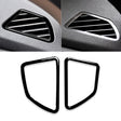 2pcs / Set Car Right Drive Dashboard Air Outlet Frame Decorative Sticker for BMW X5 E70 / X6 E71 2008-2013, Left and Right Drive Universal(Black) - Car Interior Mouldings by PMC TechLife | Online Shopping South Africa | PMC TechLife | Buy Now Pay Later Mobicred