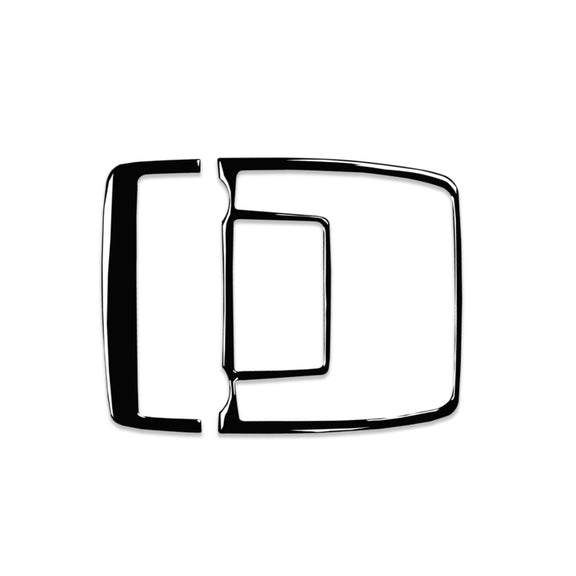 Car Reading Light Panel Decorative Sticker for BMW X5 E70 / X6 E71 2008-2013, Left and Right Drive Universal(Black)