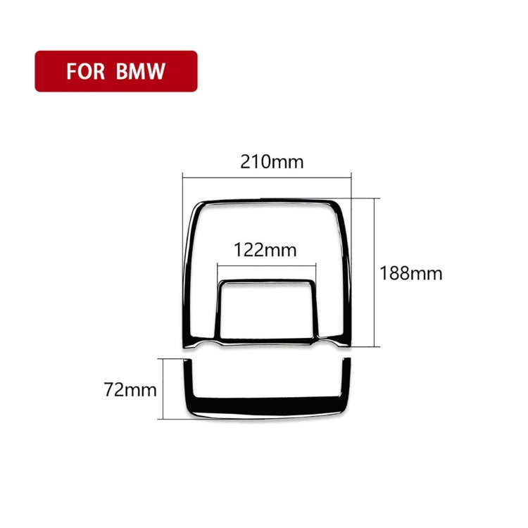 Car Reading Light Panel Decorative Sticker for BMW X5 E70 / X6 E71 2008-2013, Left and Right Drive Universal(Black)