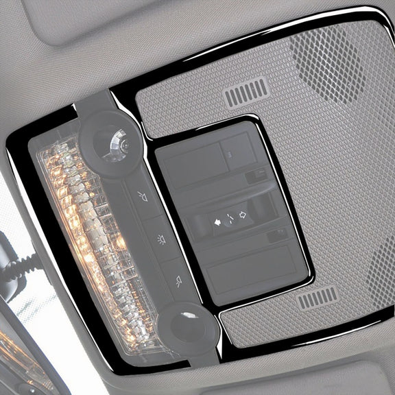 Car Reading Light Panel Decorative Sticker for BMW X5 E70 / X6 E71 2008-2013, Left and Right Drive Universal(Black)