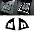 Car Steering Wheel Buttons Decorative Sticker for BMW E70 X5 2008-2013, Left and Right Drive Universal(Black) - Car Interior Mouldings by PMC TechLife | Online Shopping South Africa | PMC TechLife | Buy Now Pay Later Mobicred