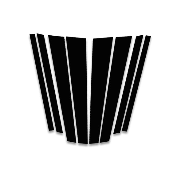 Car B Pillar Decorative Sticker for BMW X5 E70 2008-2013, Left and Right Drive Universal(Black)