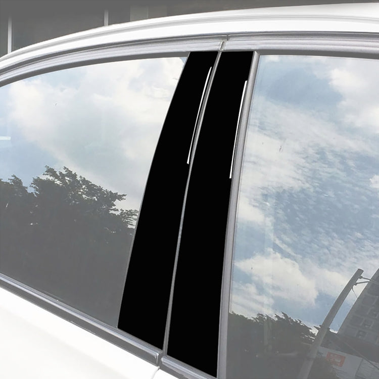 Car B Pillar Decorative Sticker for BMW X5 E70 2008-2013, Left and Right Drive Universal(Black)