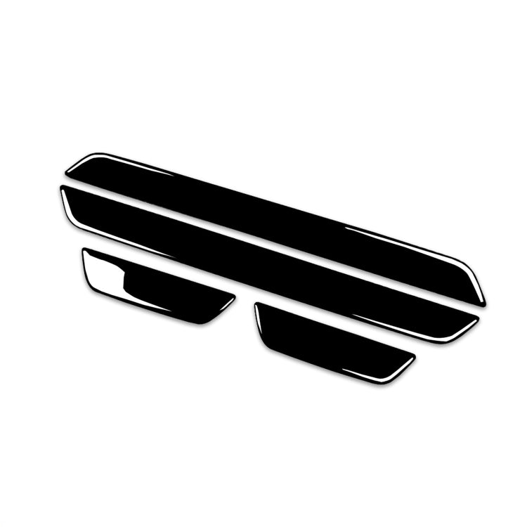 Car Door-step Decorative Sticker for BMW X5 E70 2008-2013 / X6 E71 2009-2014,  Left and Right Drive Universal (Black)