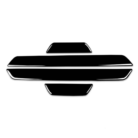 Car Door-step Decorative Sticker for BMW X5 E70 2008-2013 / X6 E71 2009-2014,  Left and Right Drive Universal (Black)