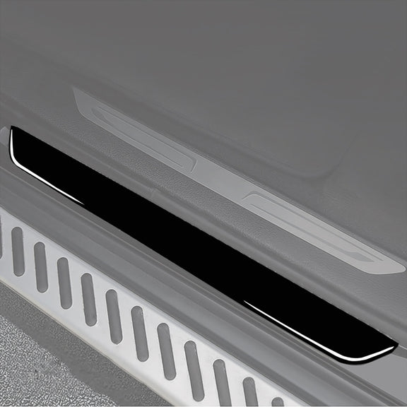 Car Door-step Decorative Sticker for BMW X5 E70 2008-2013 / X6 E71 2009-2014,  Left and Right Drive Universal (Black)