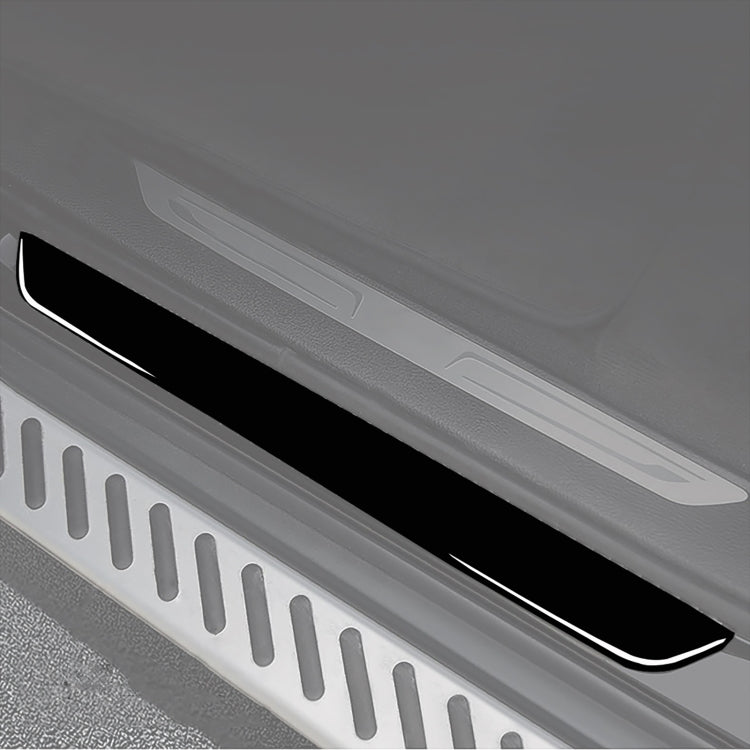 Car Door-step Decorative Sticker for BMW X5 E70 2008-2013 / X6 E71 2009-2014,  Left and Right Drive Universal (Black)