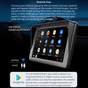 B5300 7 inch Wireless CarPlay Car Bluetooth MP5 Player, Support Mobile Phone Interconnection with Remote Control