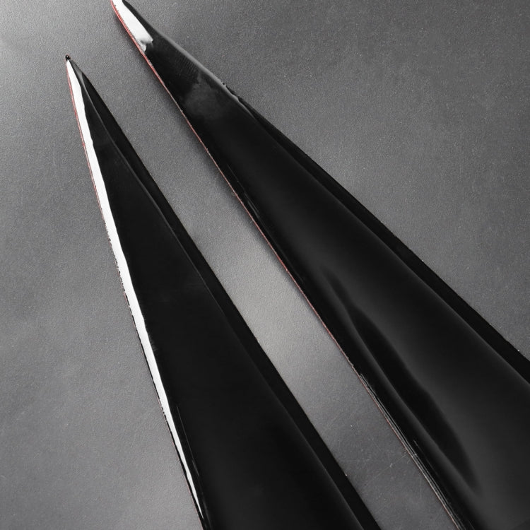 Pair Car Lamp Eyebrow Soft Decorative Sticker for BMW 3 Series E90 2005-2012(Black)