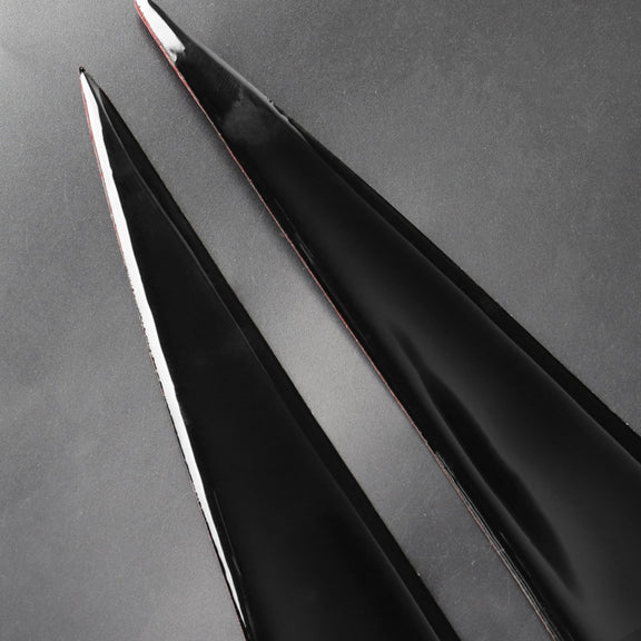 Pair Car Lamp Eyebrow Soft Decorative Sticker for BMW 3 Series E90 2005-2012(Black)